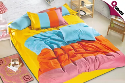 For QR219 Update Your Bedroom with a 6-Piece Bed Sheet Set - Choose from 10 Colorful Designs! (QR399 Value)